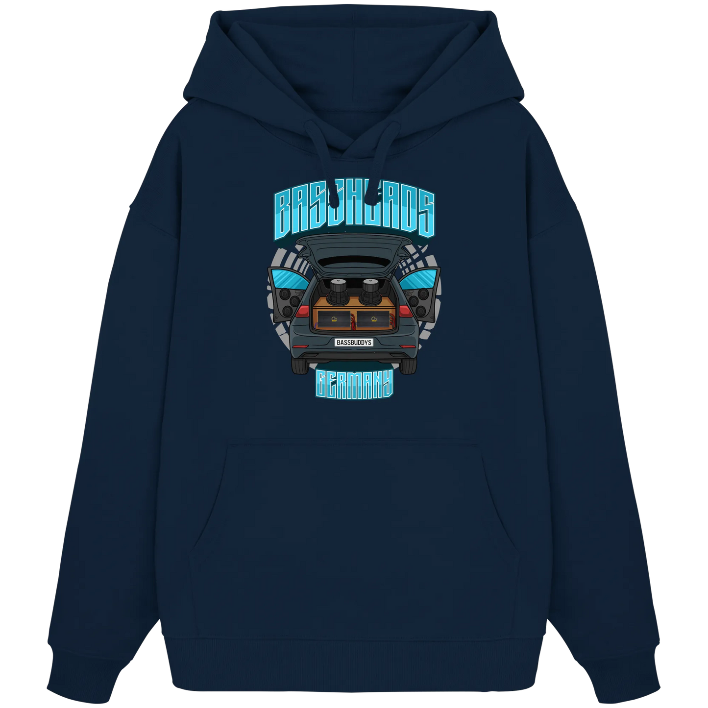 BASSHEADS GERMANY - Organic Oversize Hoodie