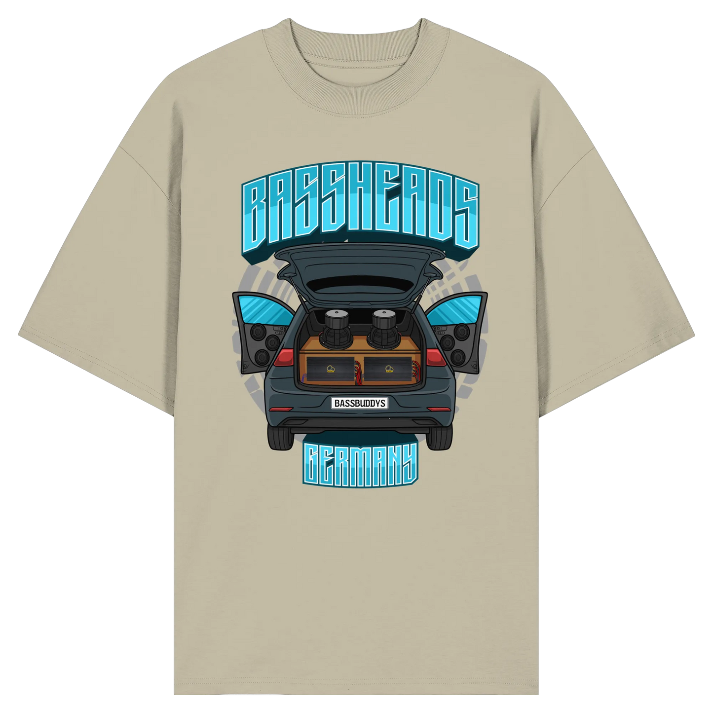 BASSHEADS GERMANY - Organic Oversize Shirt