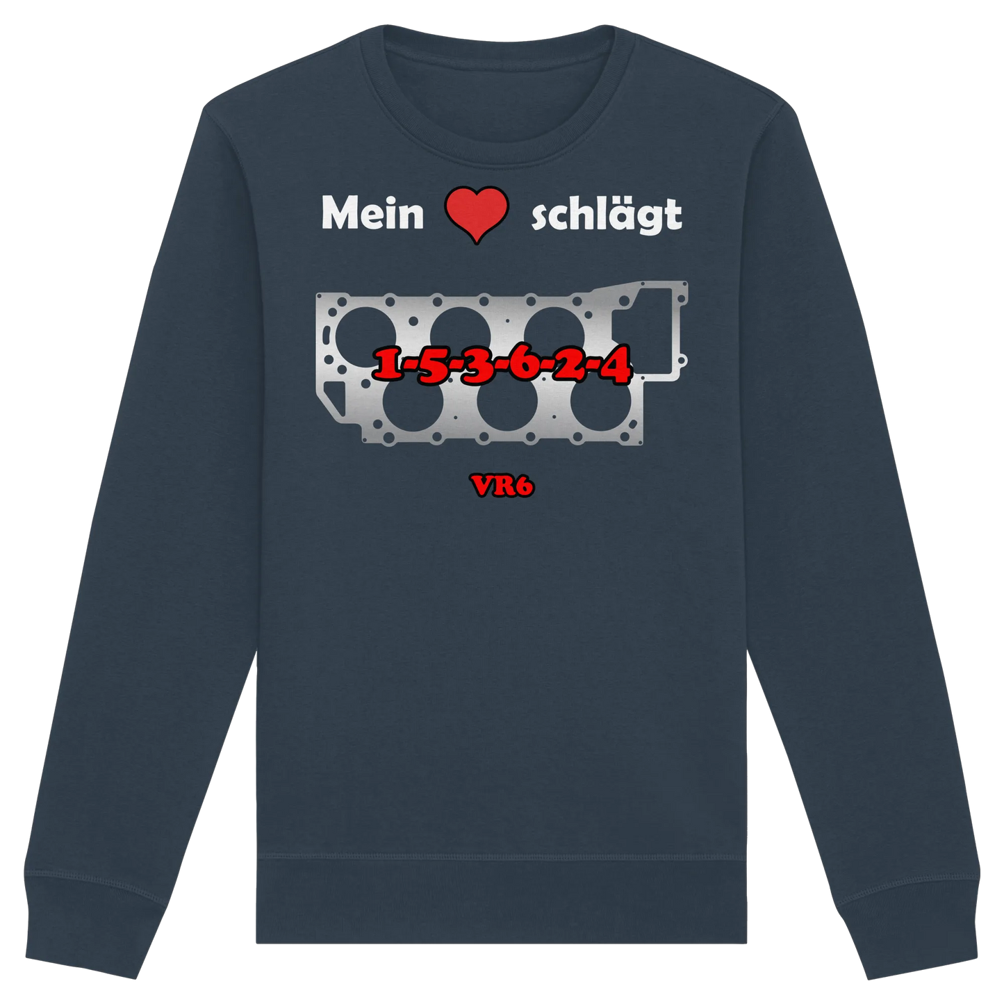 Mein Herz schlägt 1-5-3-6-2-4 Sweatshirt