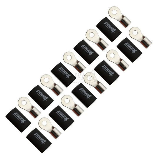 Ringösen-Set 10 Stück – M6/M8/M12 – 10–70 mm² – Rot oder Schwarz