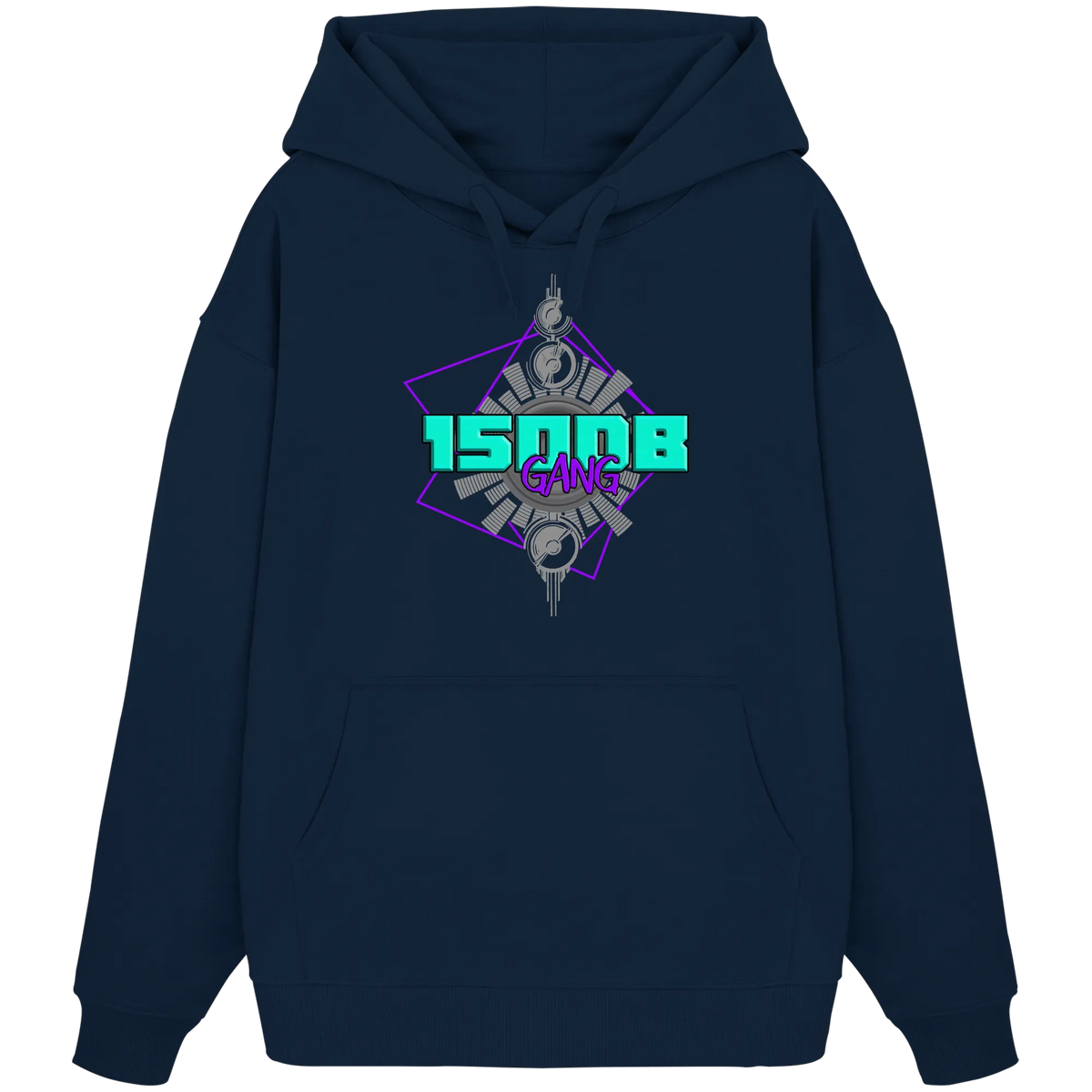 150DB Gang Oversize Hoodie-Hoodies-BassBuddys-French Navy-XS-BassBuddys | Shop