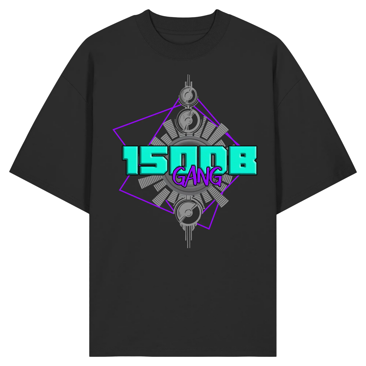 150DB Gang Oversize Shirt-Unisex-Shirts-BassBuddys-Black-XS-BassBuddys | Shop