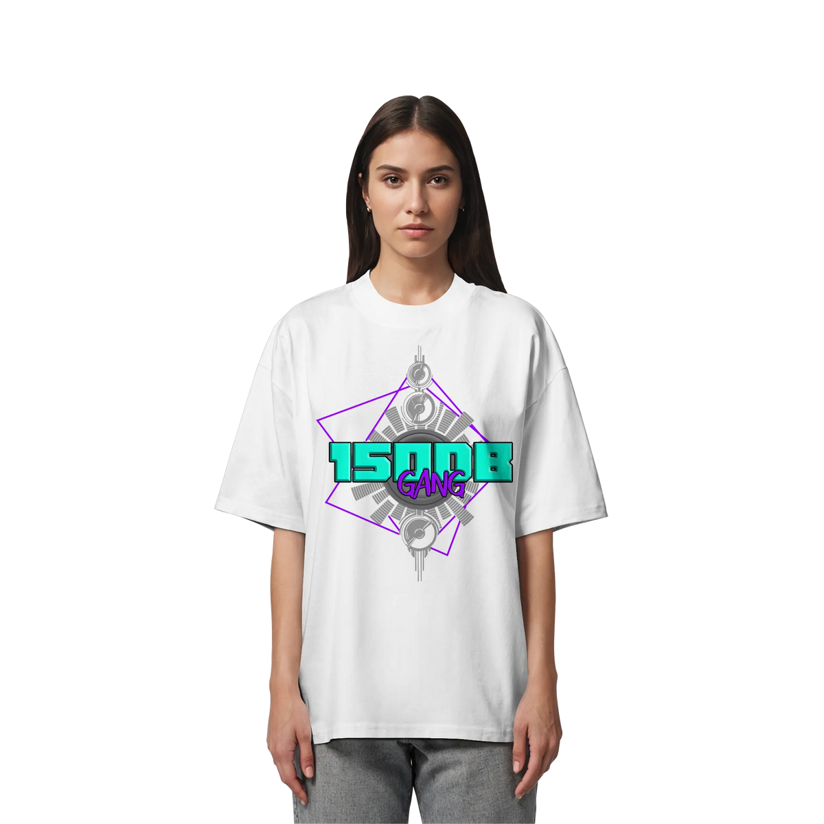 150DB Gang Oversize Shirt-Unisex-Shirts-BassBuddys-White-XS-BassBuddys | Shop