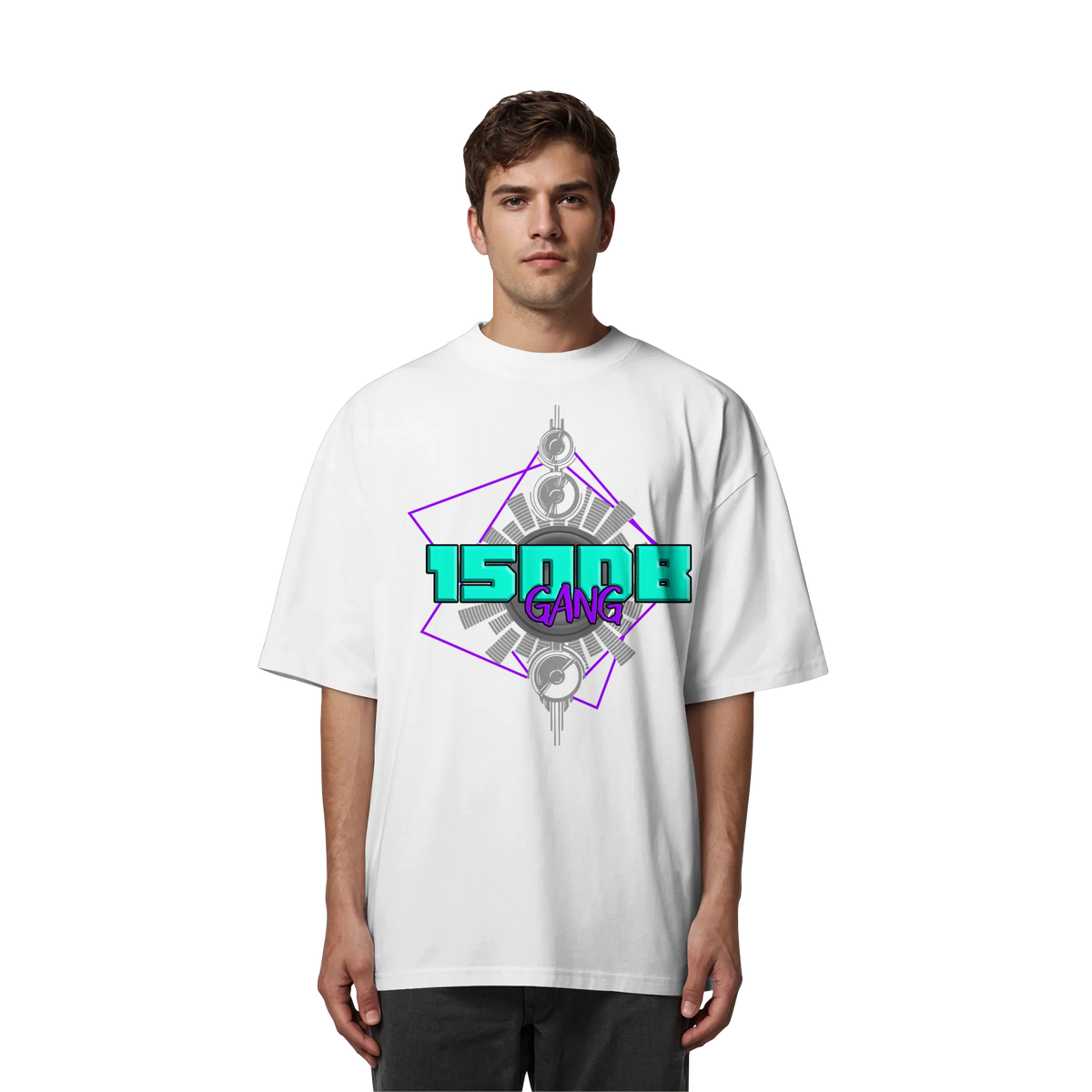 150DB Gang Oversize Shirt-Unisex-Shirts-BassBuddys-White-XS-BassBuddys | Shop