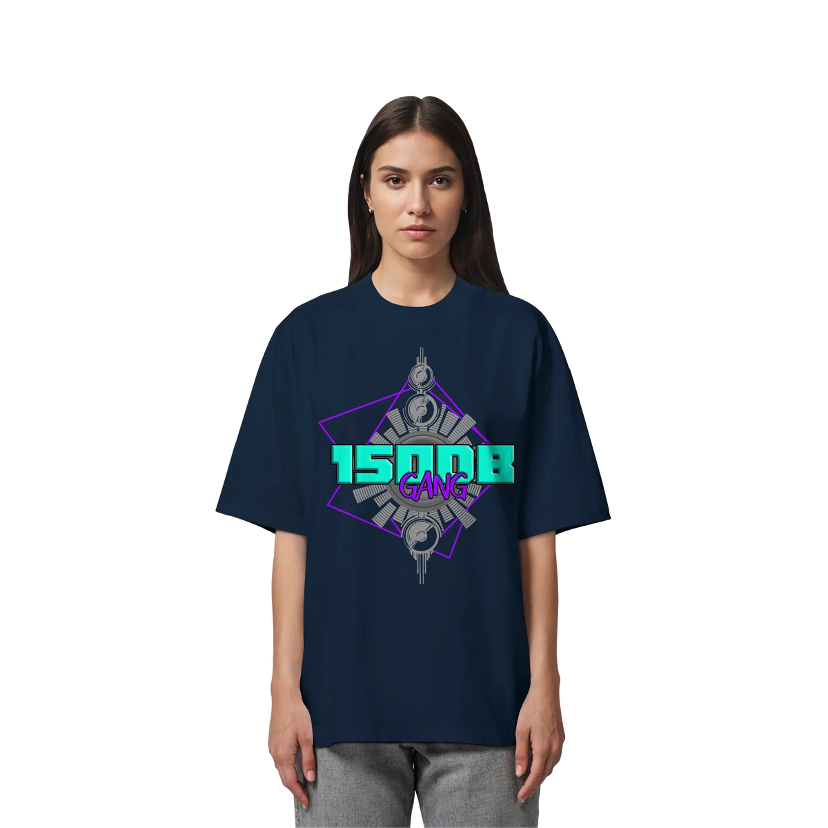 150DB Gang Oversize Shirt-Unisex-Shirts-BassBuddys-White-XS-BassBuddys | Shop