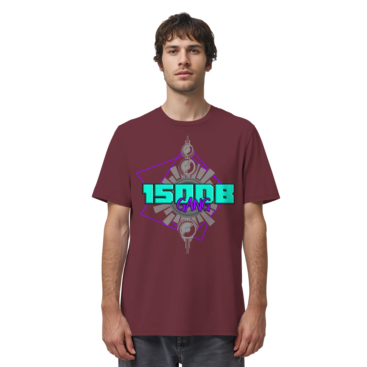 150DB Gang Shirt-Unisex-Shirts-BassBuddys-Burgundy-XS-BassBuddys | Shop