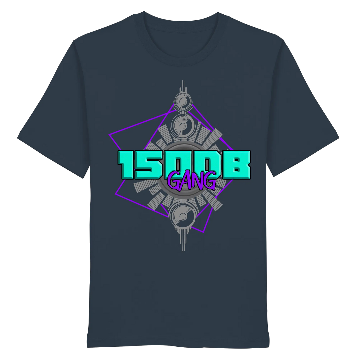 150DB Gang Shirt-Unisex-Shirts-BassBuddys-India Ink Grey-XS-BassBuddys | Shop