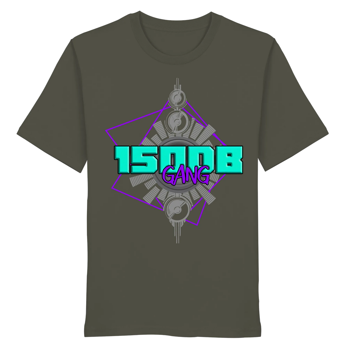 150DB Gang Shirt-Unisex-Shirts-BassBuddys-Khaki-XS-BassBuddys | Shop
