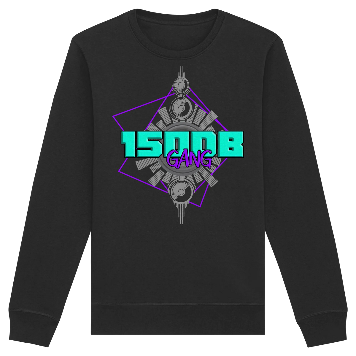 150DB Gang Sweatshirt-Sweatshirts-BassBuddys-Black-XS-BassBuddys | Shop