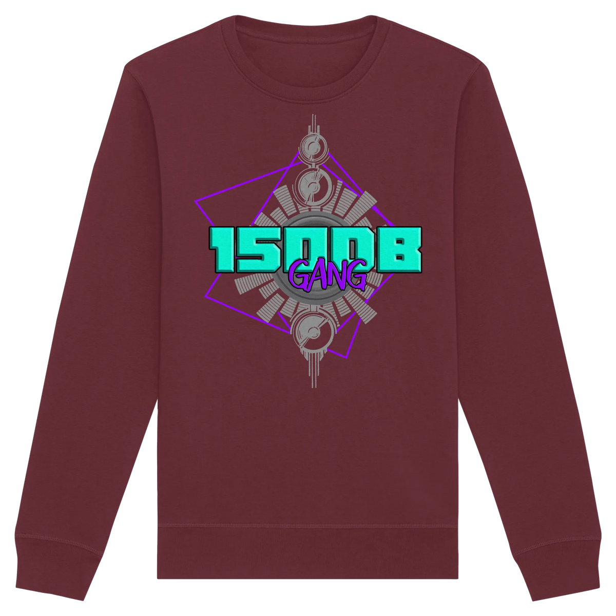 150DB Gang Sweatshirt-Sweatshirts-BassBuddys-Burgundy-XS-BassBuddys | Shop