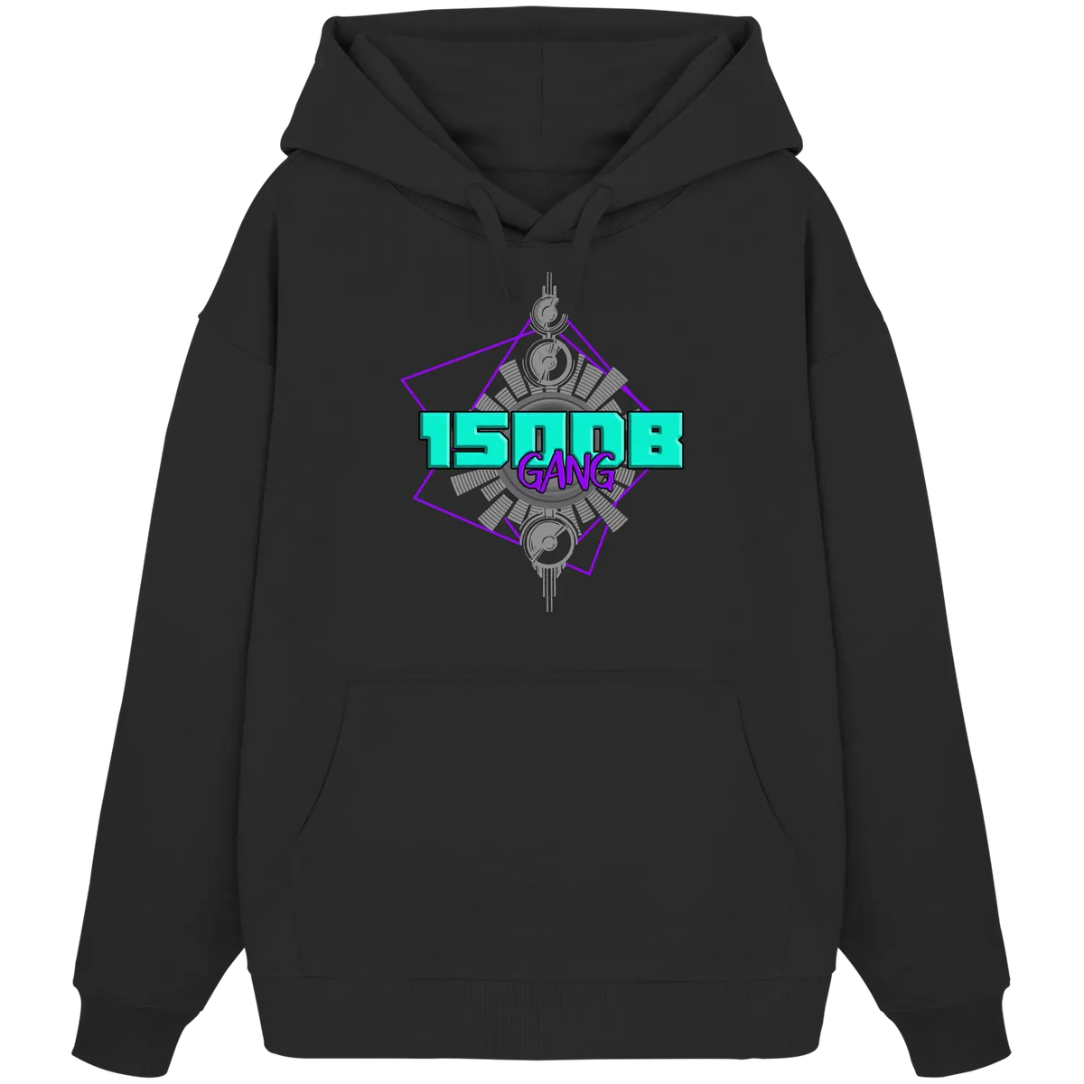 150DB Gang Oversize Hoodie Black XS – Produktbild 2