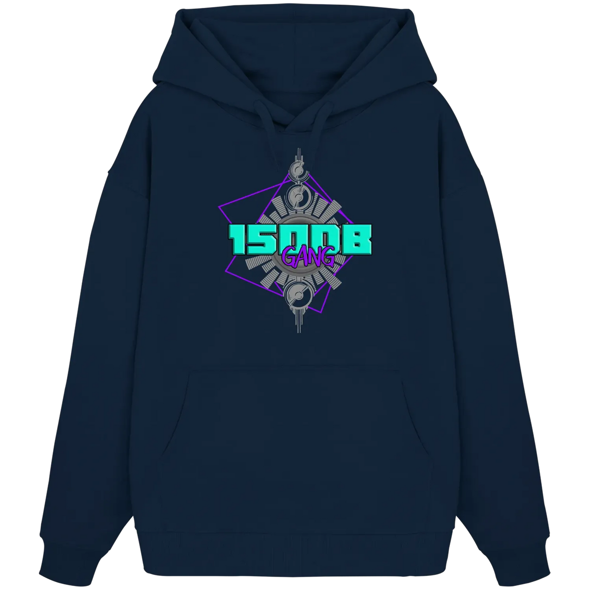 150DB Gang Oversize Hoodie French Navy XS – Produktbild 3