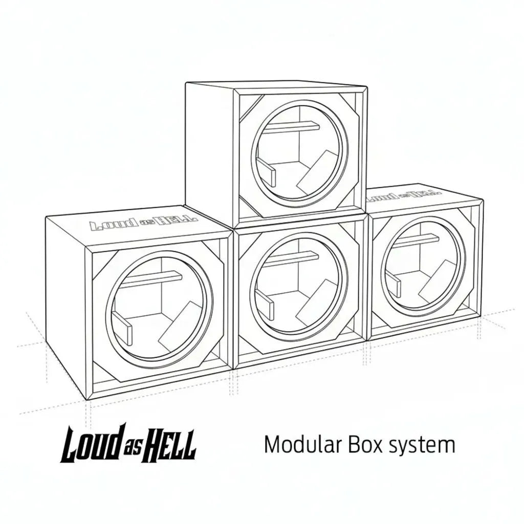 1x10" Midbass box-10 Zoll Lautsprechergehäuse-Loud as Hell-BassBuddys | Shop