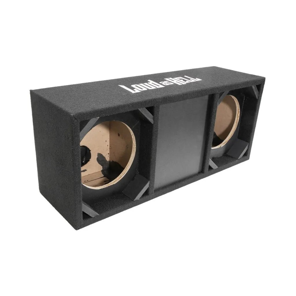 2x8" Pro Black-8 Zoll Lautsprechergehäuse-Loud as Hell-BassBuddys | Shop