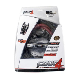4-800250 STAGE2 50 mm² OFC-Powerkit-50mm² Stromkabel-Four Connect-BassBuddys | Shop