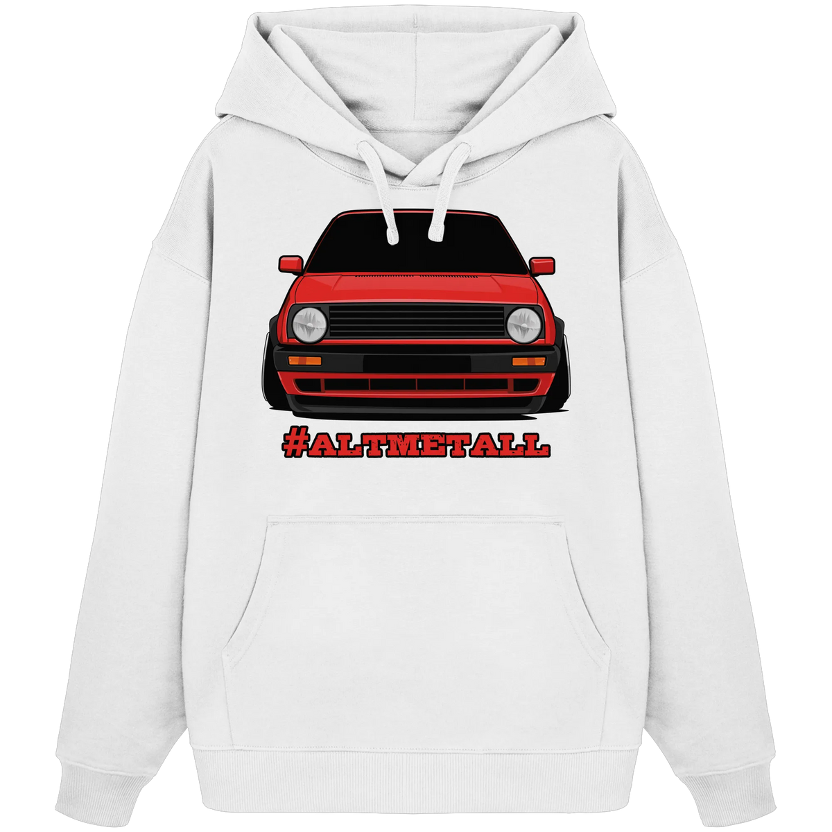 #ALTMETALL Oversize Hoodie-Hoodies-BassBuddys-White-XS-BassBuddys | Shop