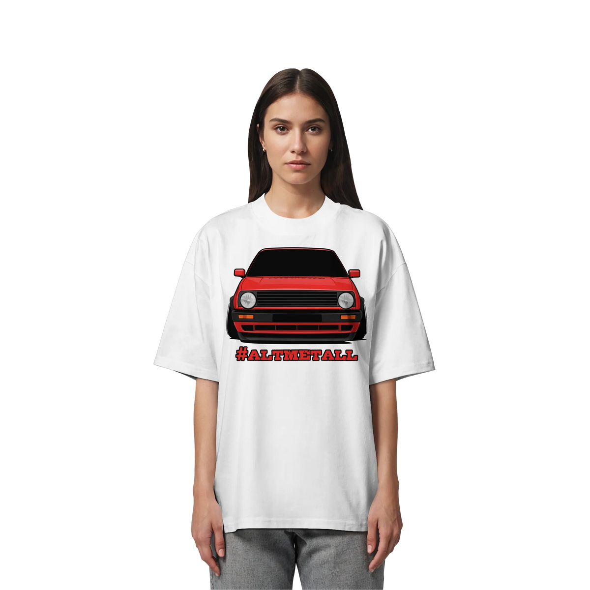 #ALTMETALL Oversize Shirt-Unisex-Shirts-BassBuddys-White-XS-BassBuddys | Shop