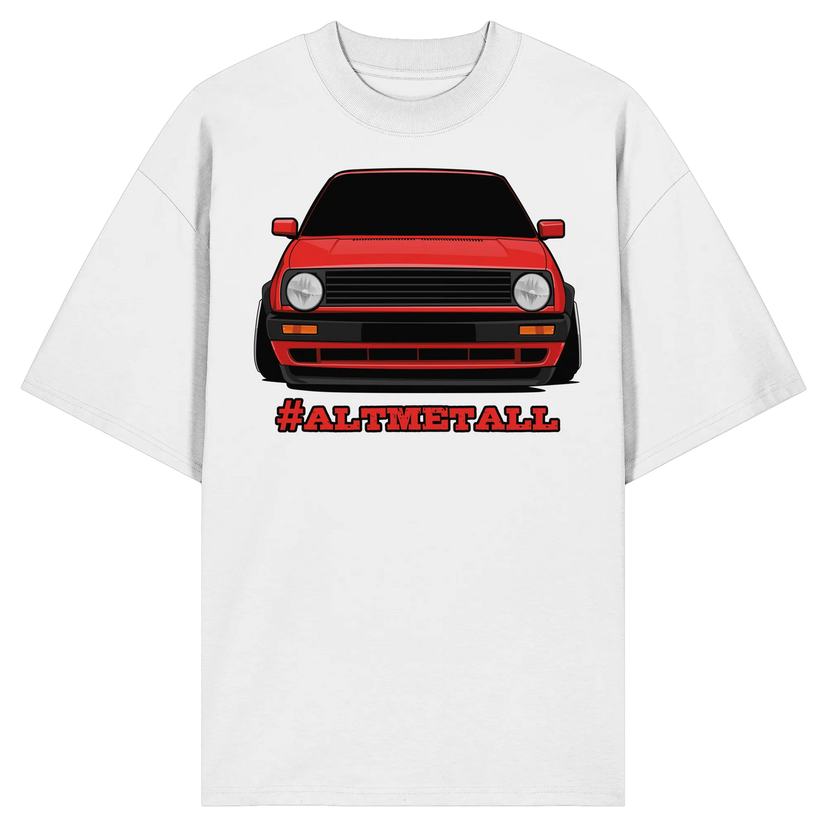 #ALTMETALL Oversize Shirt-Unisex-Shirts-BassBuddys-White-XS-BassBuddys | Shop