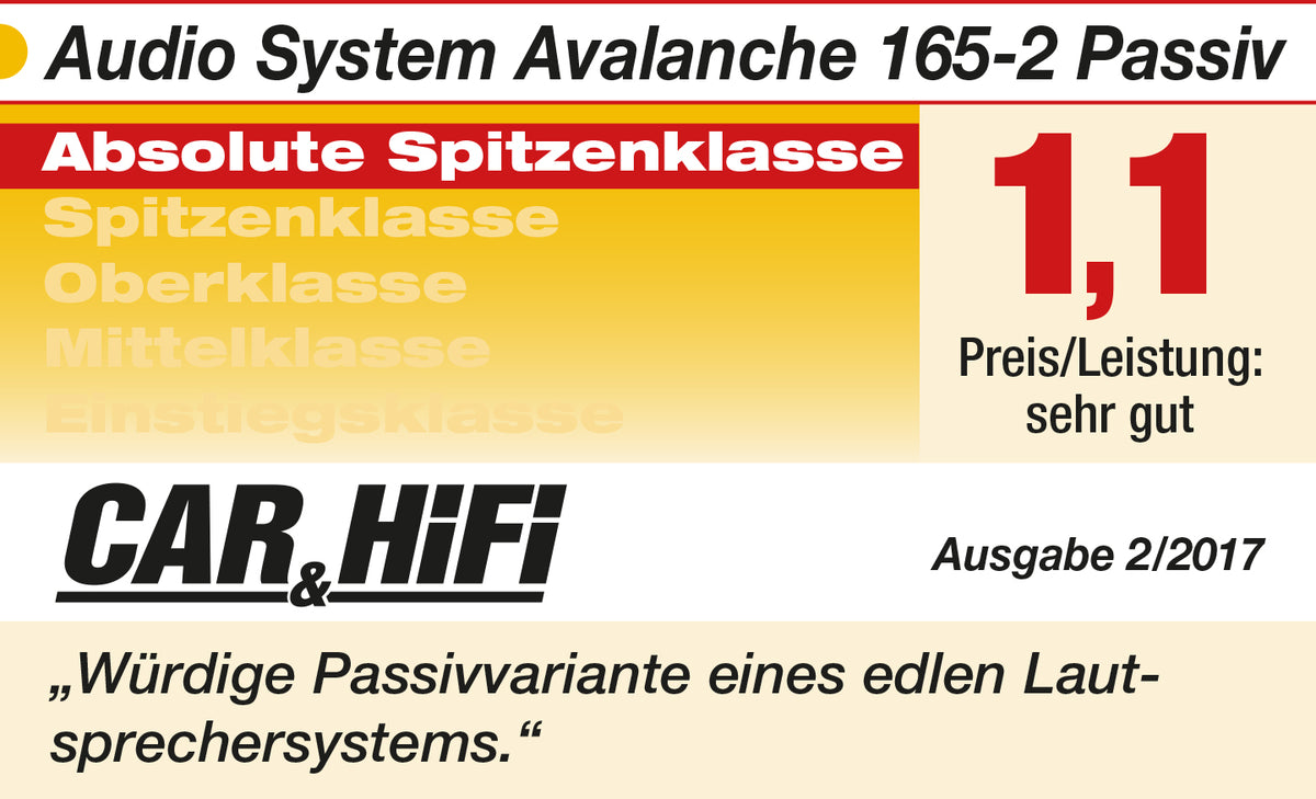 AVALANCHE165 – Audio System