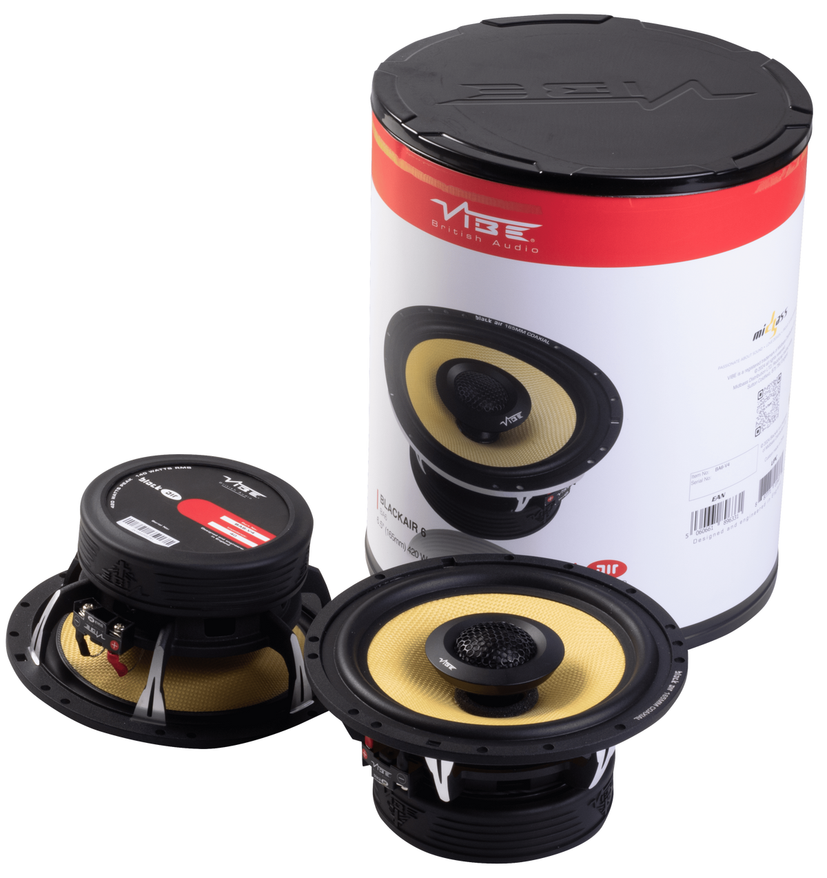 Vibe Audio BA6-V4 – 6,5 Zoll Koaxiallautsprecher – Ansicht 3