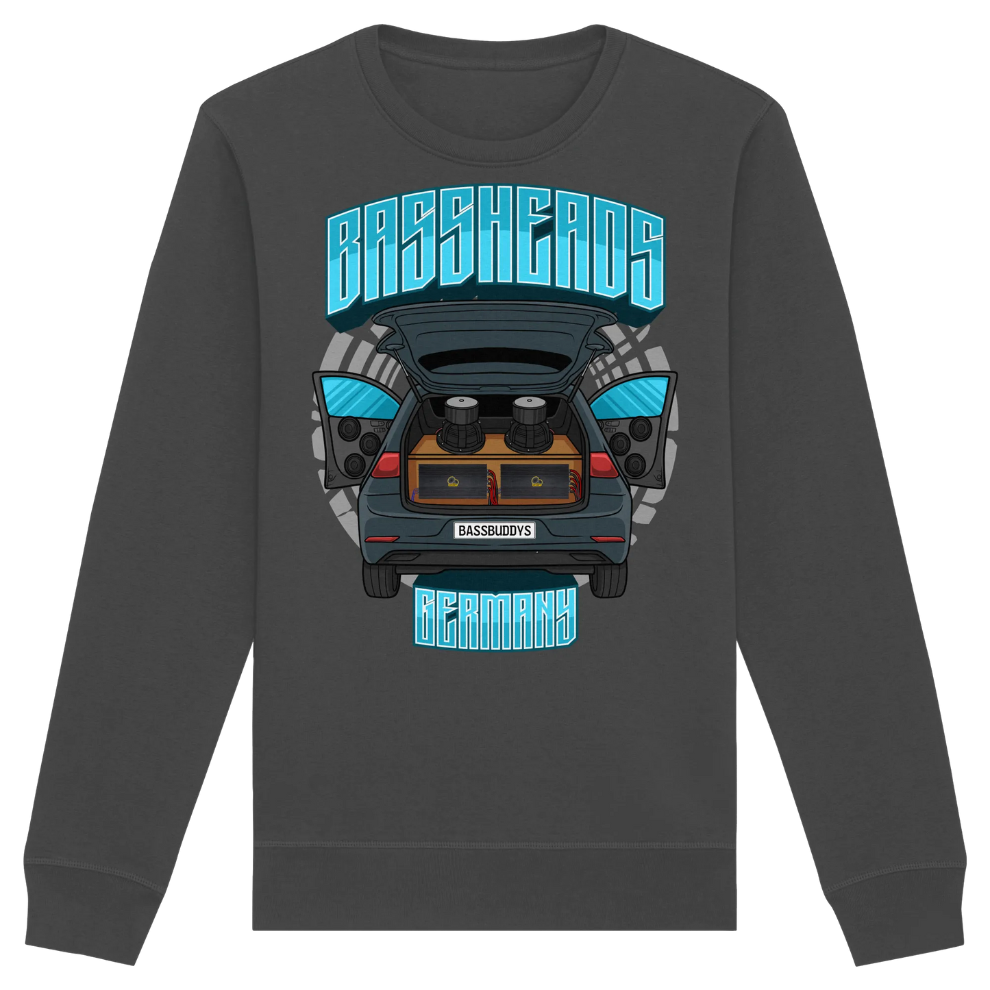 BASSHEADS GERMANY - Organic Basic Unisex Sweatshirt