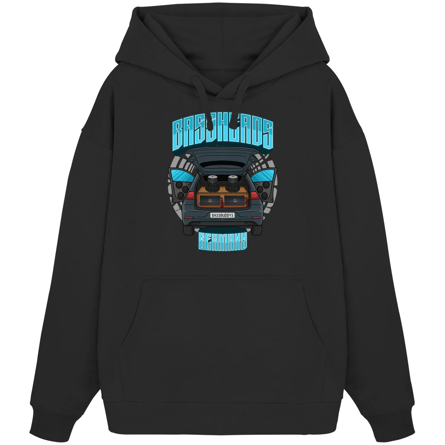 BASSHEADS GERMANY - Organic Oversize Hoodie