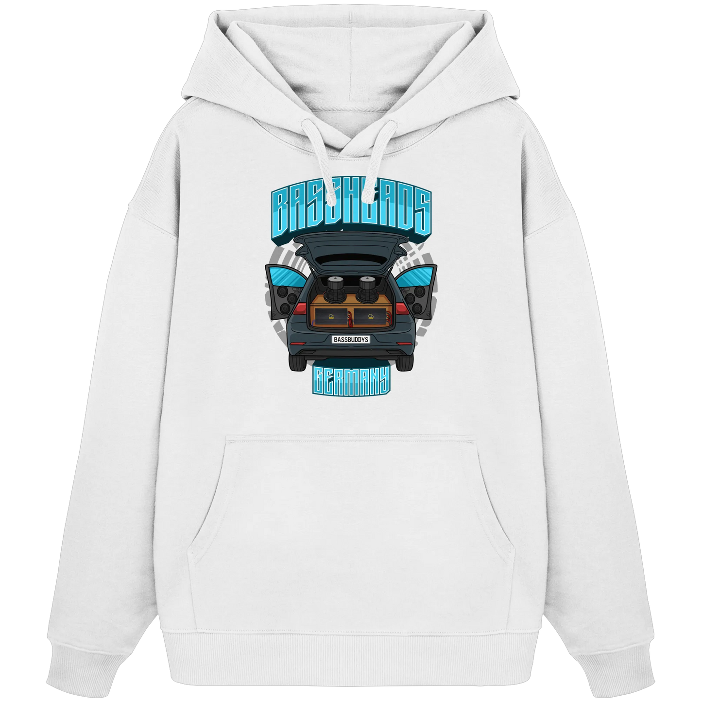 BASSHEADS GERMANY - Organic Oversize Hoodie