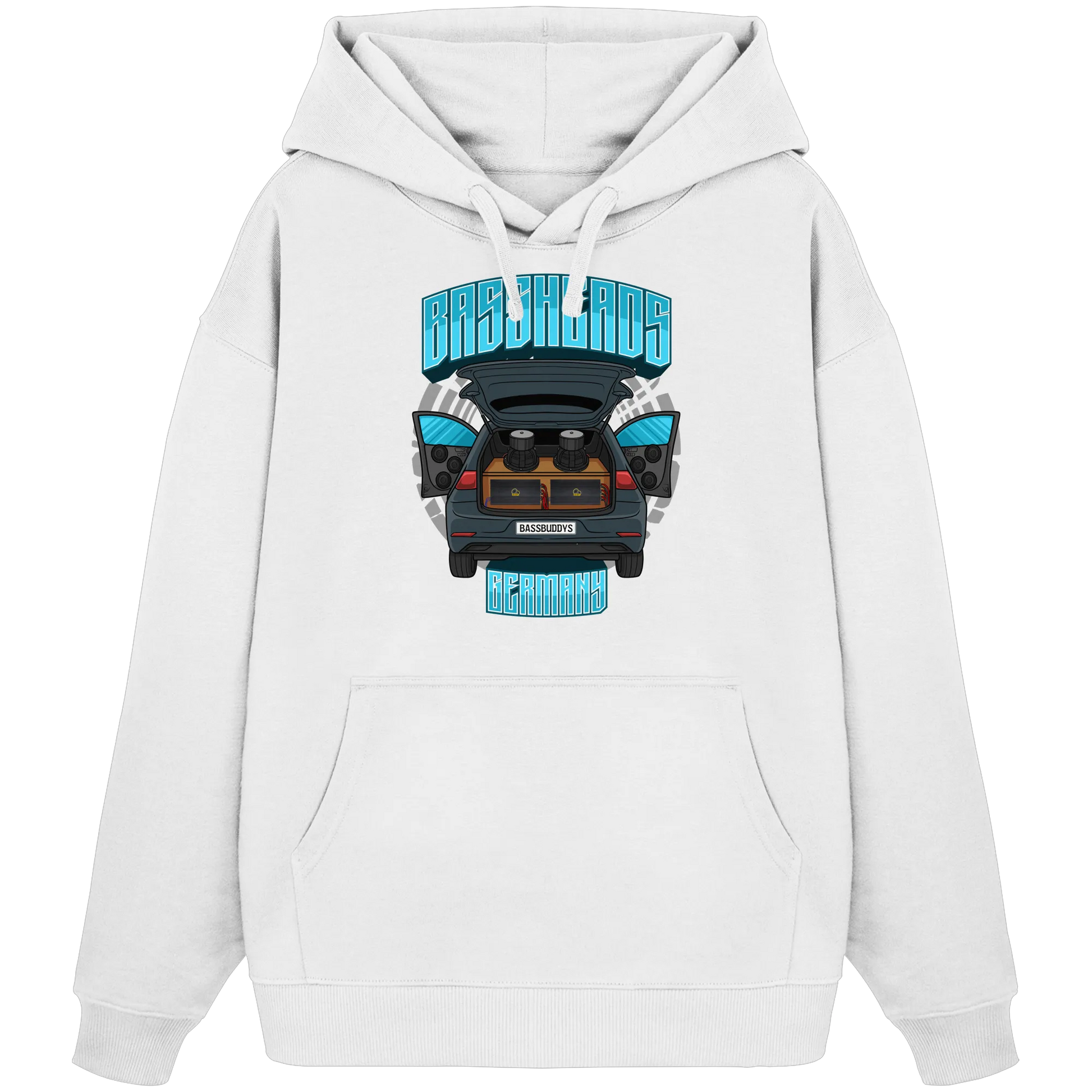 BASSHEADS GERMANY - Organic Oversize Hoodie