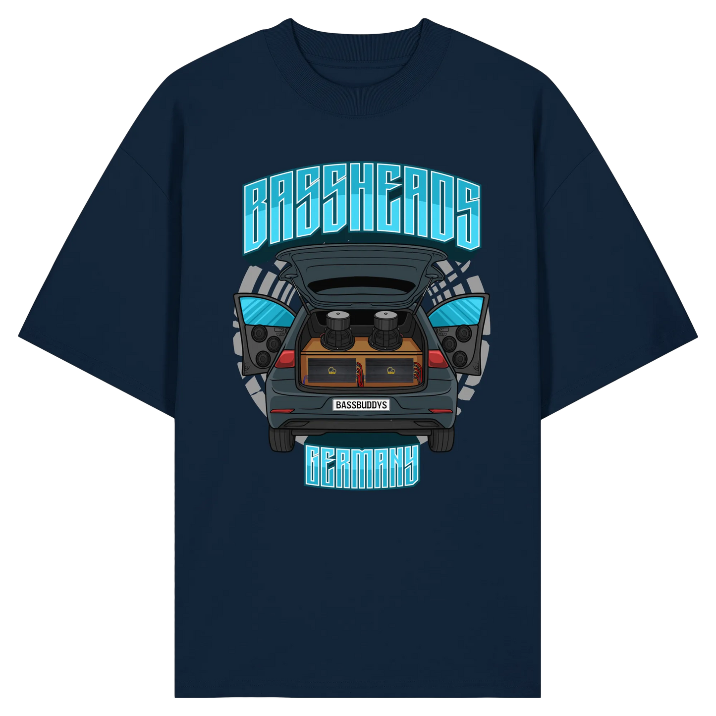 BASSHEADS GERMANY - Organic Oversize Shirt