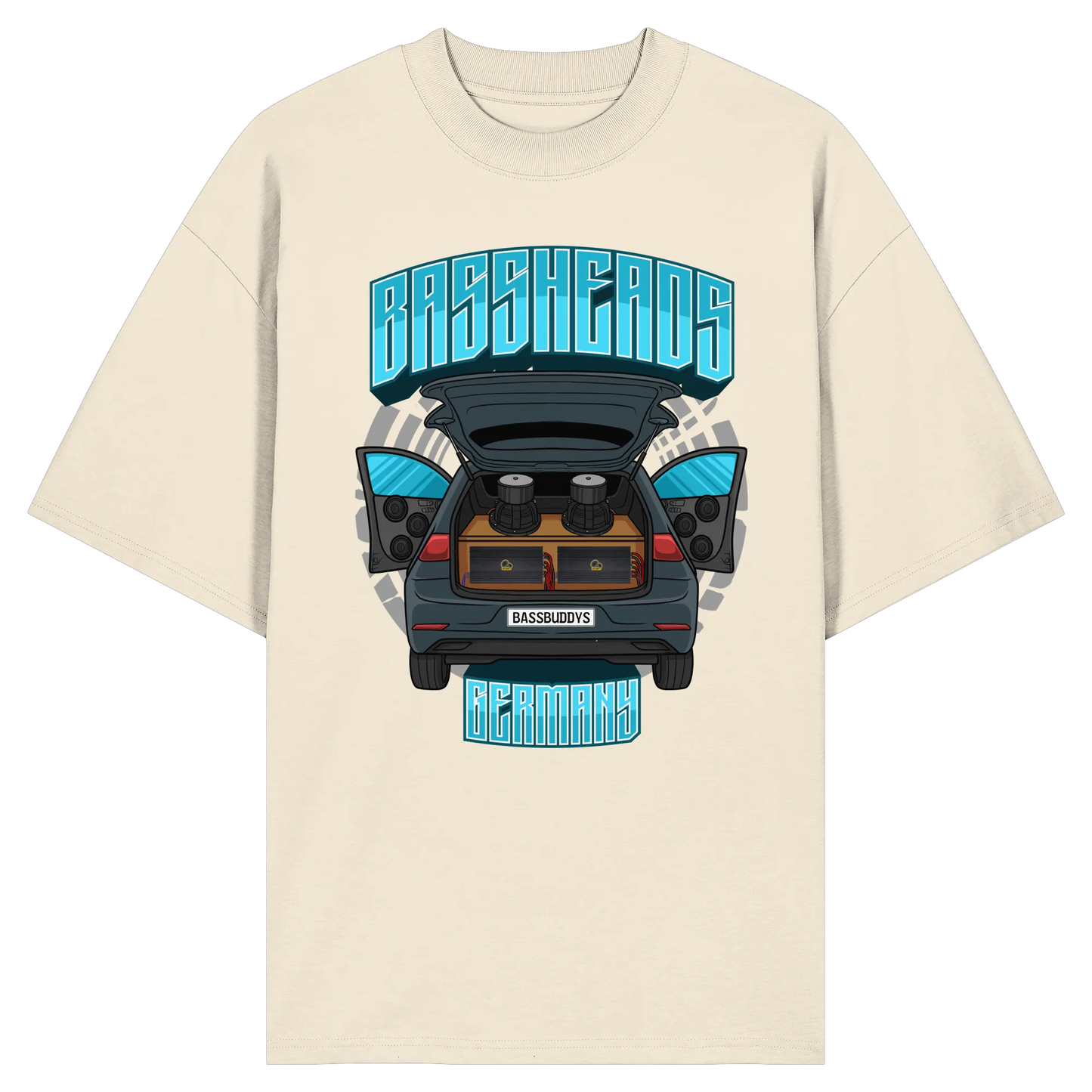 BASSHEADS GERMANY - Organic Oversize Shirt