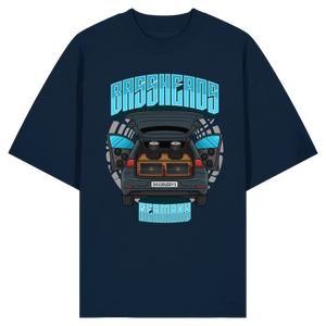 BASSHEADS GERMANY - Organic Oversize Shirt-Unisex-Shirts-BassBuddys-French Navy-XS-BassBuddys | Shop