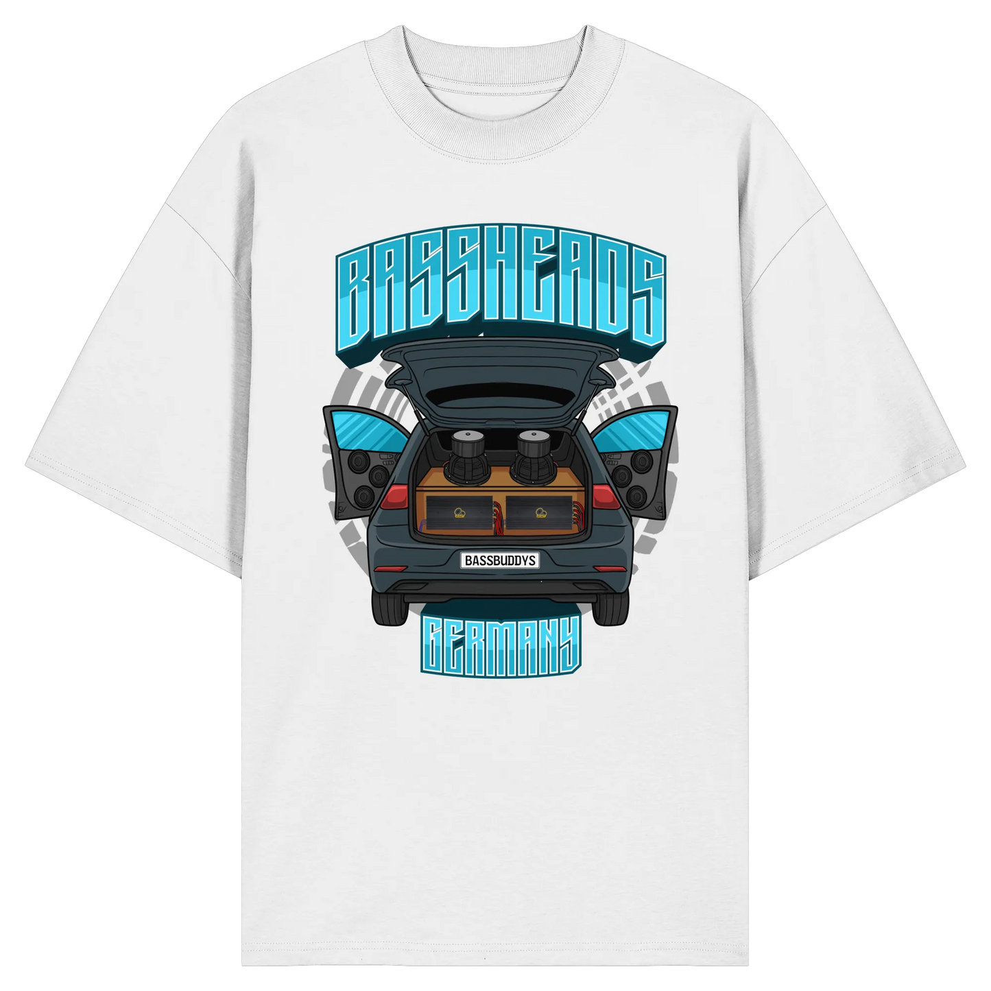 BASSHEADS GERMANY - Organic Oversize Shirt