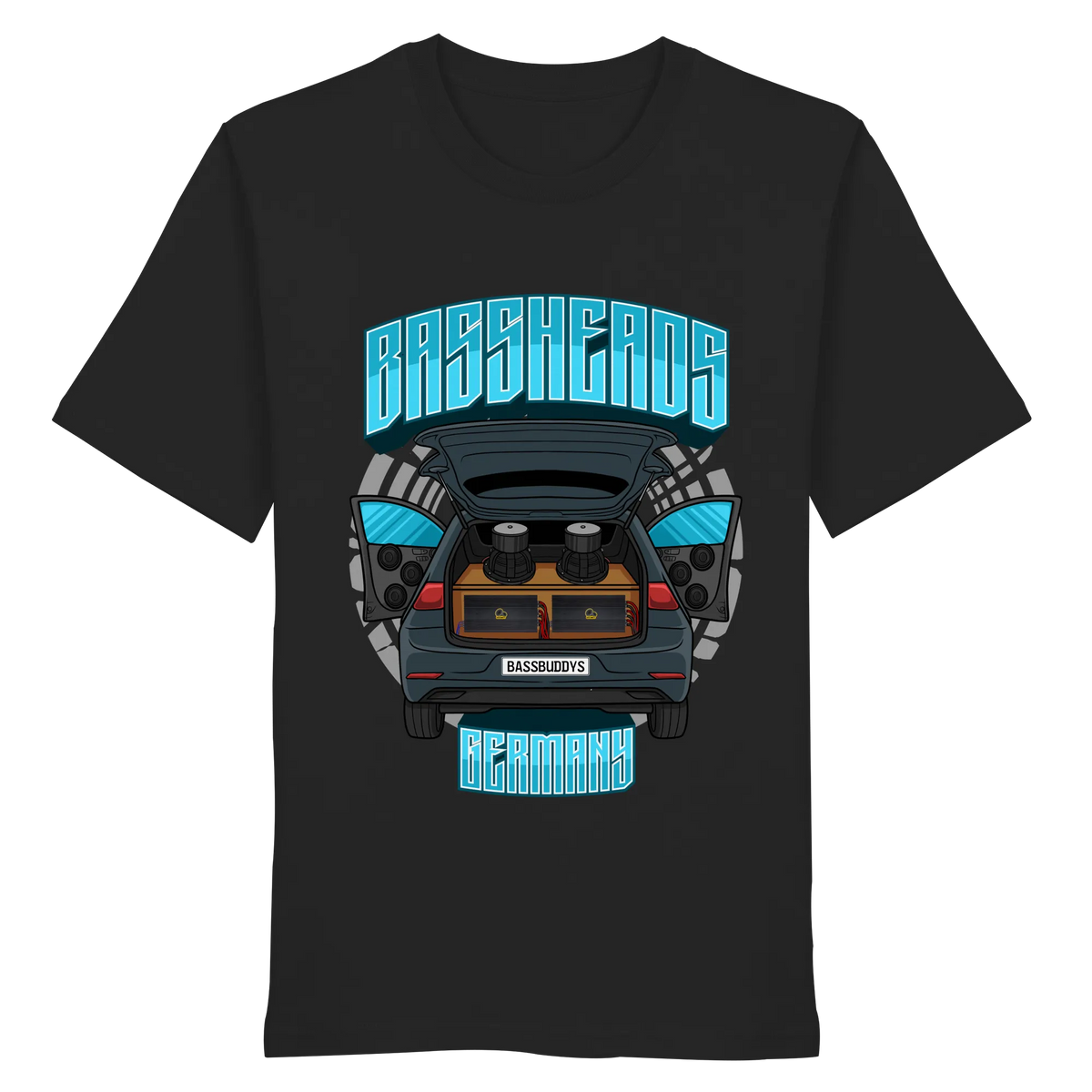 BASSHEADS GERMANY - Organic Shirt-Unisex-Shirts-BassBuddys-Black-XS-BassBuddys | Shop