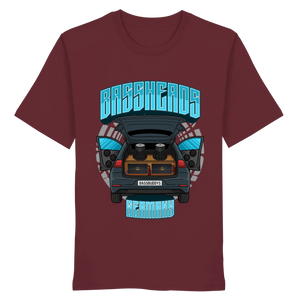 BASSHEADS GERMANY - Organic Shirt-Unisex-Shirts-BassBuddys-Burgundy-XS-BassBuddys | Shop