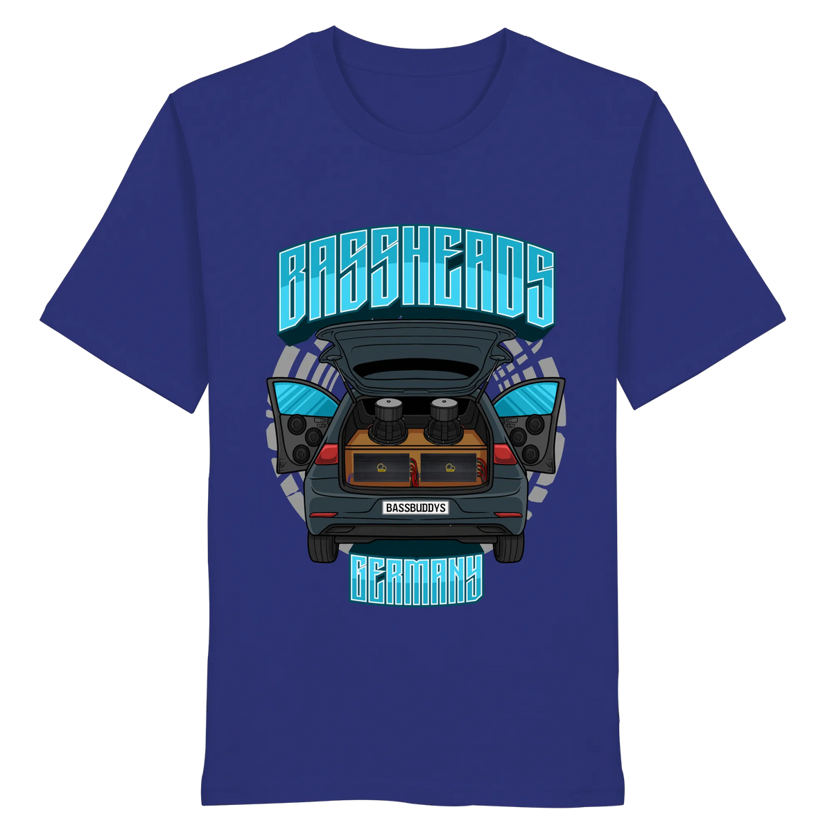 BASSHEADS GERMANY - Organic Shirt-Unisex-Shirts-BassBuddys-Worker Blue-XS-BassBuddys | Shop