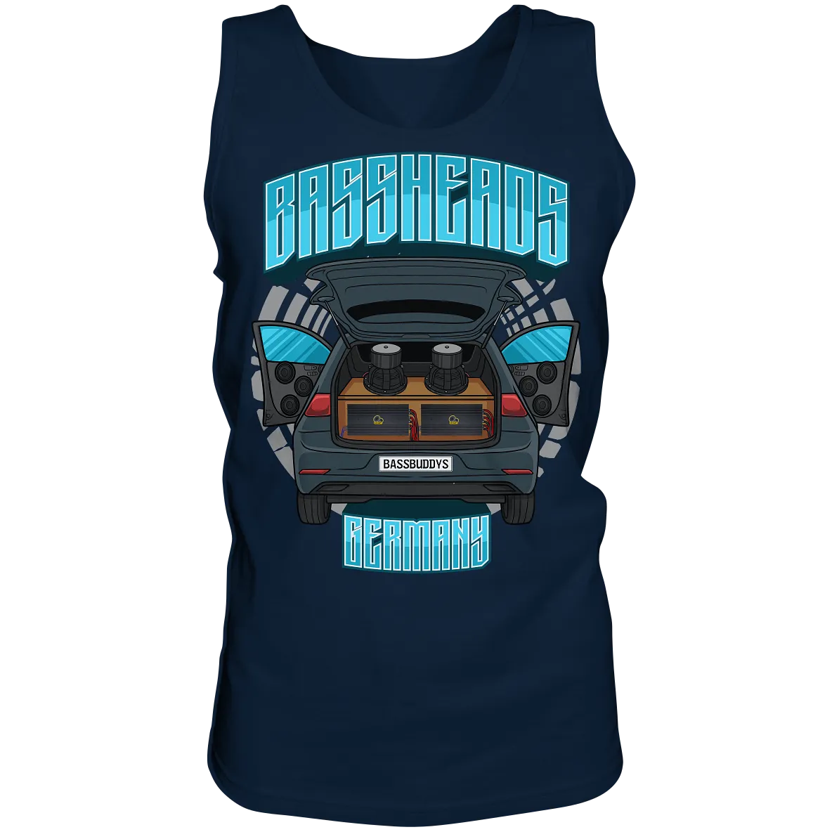 BASSHEADS GERMANY - Tank-Top-Tank-Tops-BassBuddys-Navy-S-BassBuddys | Shop
