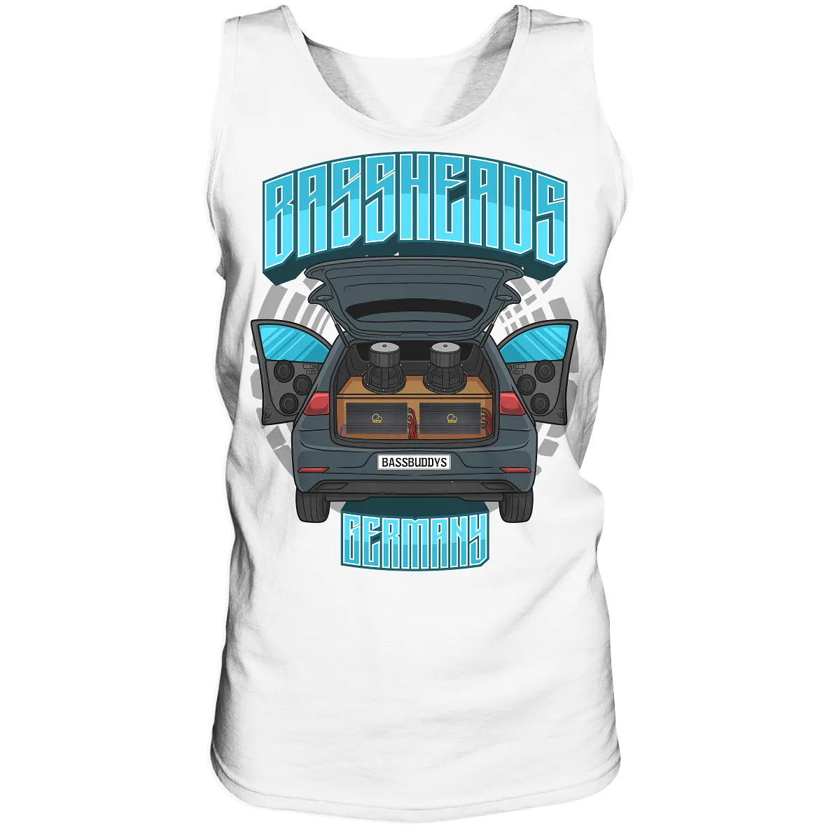 BASSHEADS GERMANY - Tank-Top-Tank-Tops-BassBuddys-White-S-BassBuddys | Shop
