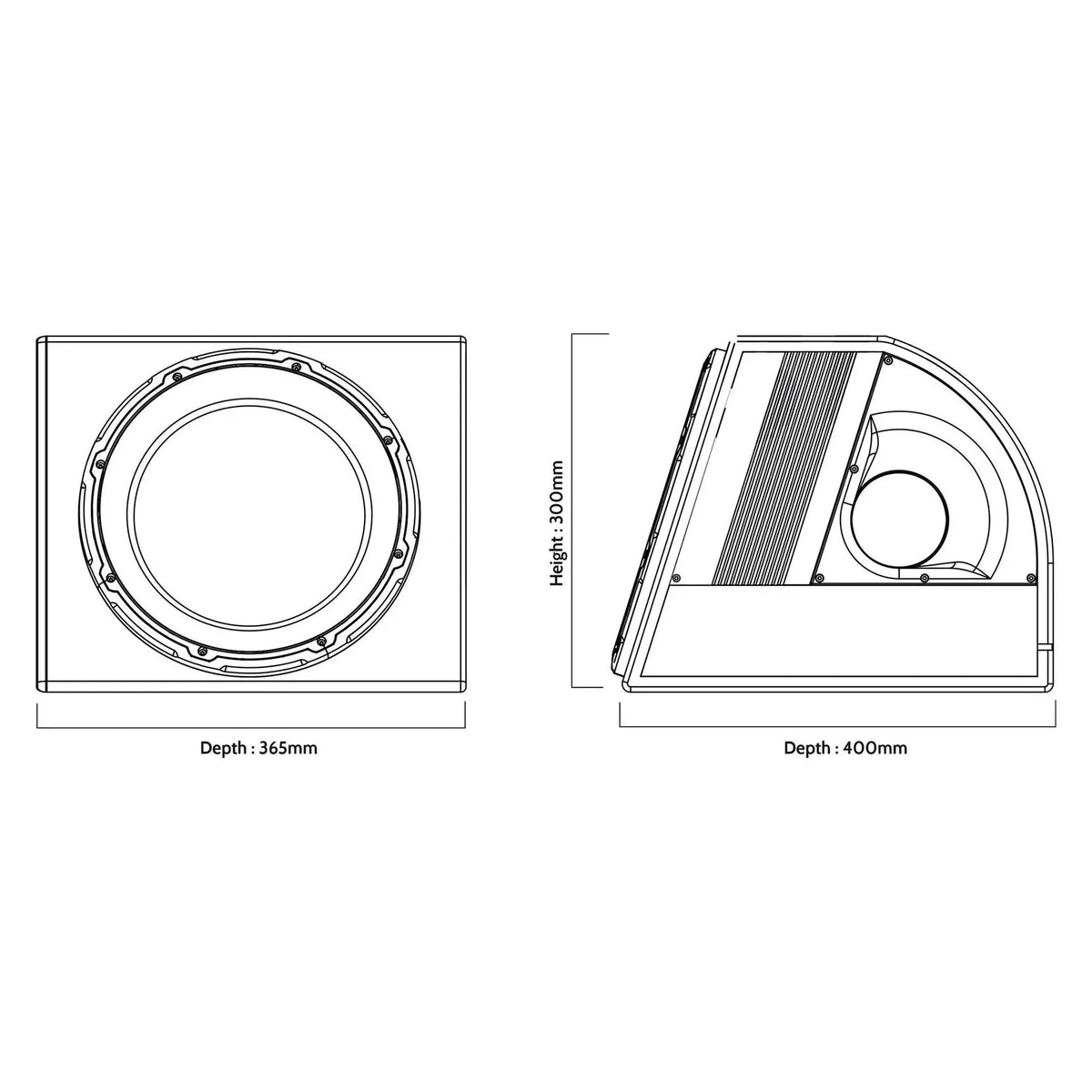 EDB10A-E0-10 Zoll Gehäusesubwoofer-EDGE Car Audio-BassBuddys | Shop