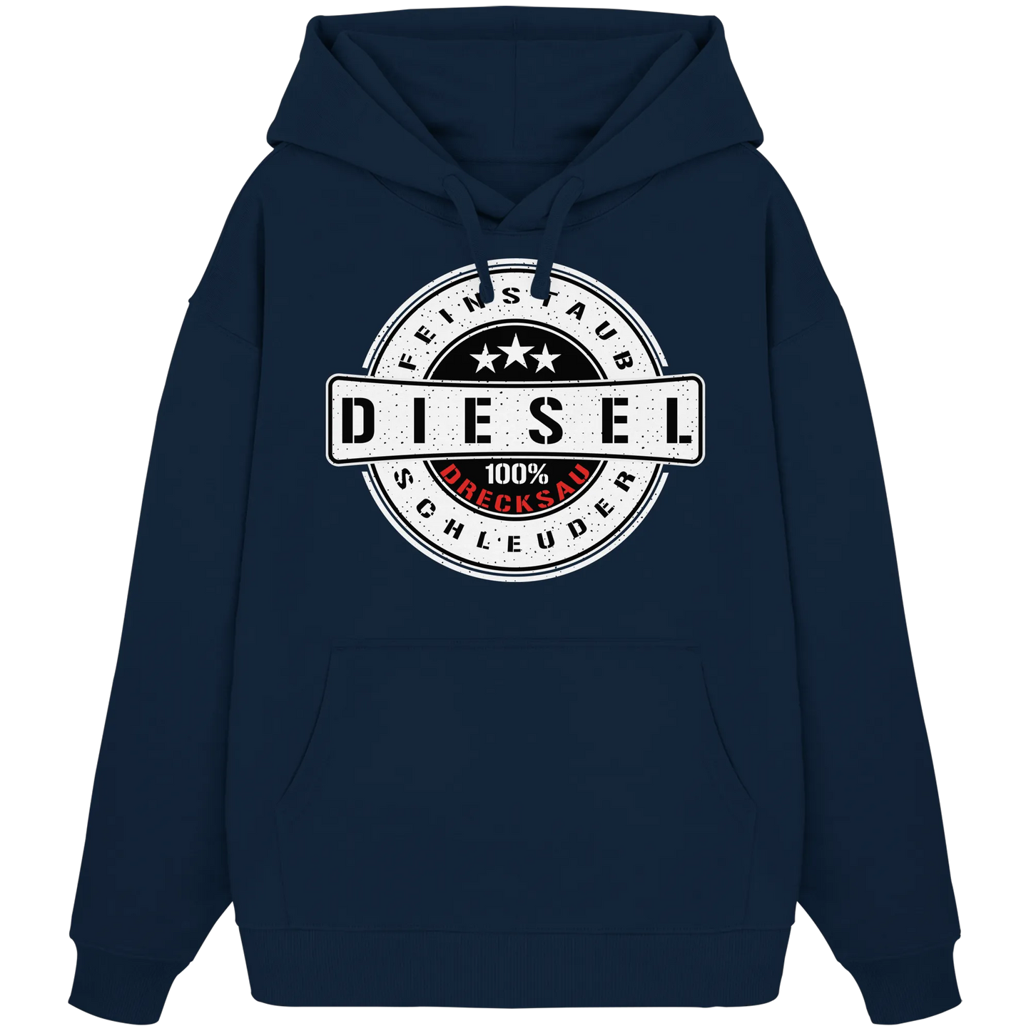 Feinstaub Schleuder Diesel 100% Drecksau Oversize Hoodie