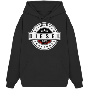 Feinstaub Schleuder Diesel 100% Drecksau Oversize Hoodie-Hoodies-BassBuddys-Black-XS-BassBuddys | Shop