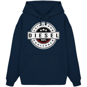 Feinstaub Schleuder Diesel 100% Drecksau Oversize Hoodie-Hoodies-BassBuddys-French Navy-XS-BassBuddys | Shop