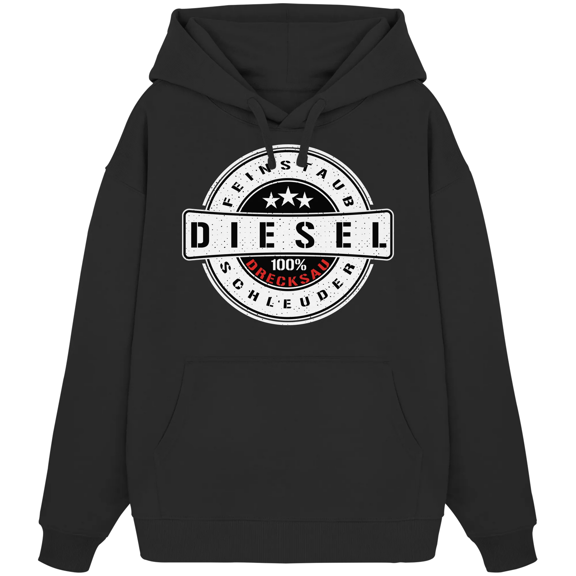 Feinstaub Schleuder Diesel 100% Drecksau Oversize Hoodie