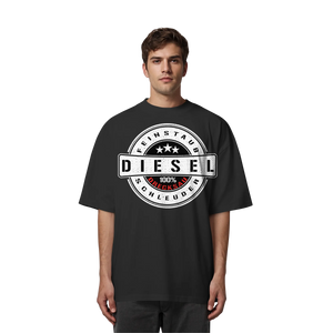 Feinstaub Schleuder Diesel 100% Drecksau Oversize Shirt-Unisex-Shirts-BassBuddys-Black-XS-BassBuddys | Shop