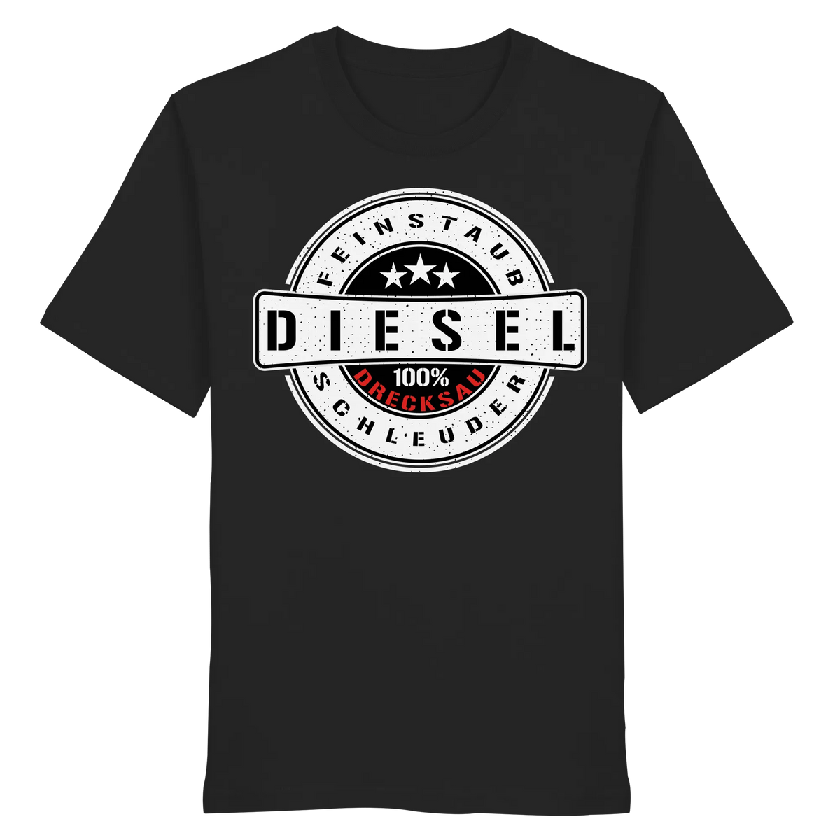 Feinstaub Schleuder Diesel 100% Drecksau Shirt-Unisex-Shirts-BassBuddys-Black-XS-BassBuddys | Shop