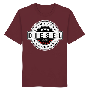 Feinstaub Schleuder Diesel 100% Drecksau Shirt-Unisex-Shirts-BassBuddys-Burgundy-XS-BassBuddys | Shop