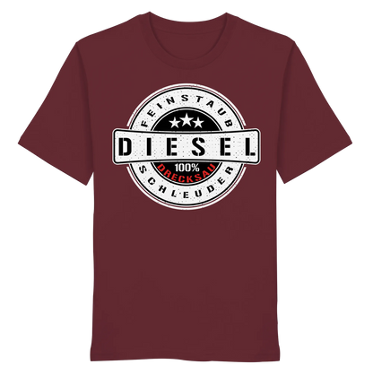 Feinstaub Schleuder Diesel 100% Drecksau Shirt-Unisex-Shirts-BassBuddys-Burgundy-XS-BassBuddys | Shop