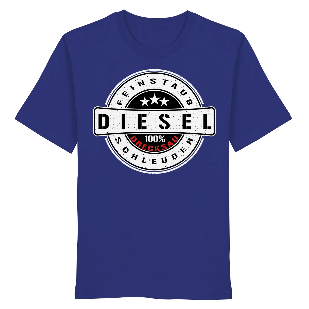 Feinstaub Schleuder Diesel 100% Drecksau Shirt-Unisex-Shirts-BassBuddys-Worker Blue-XS-BassBuddys | Shop