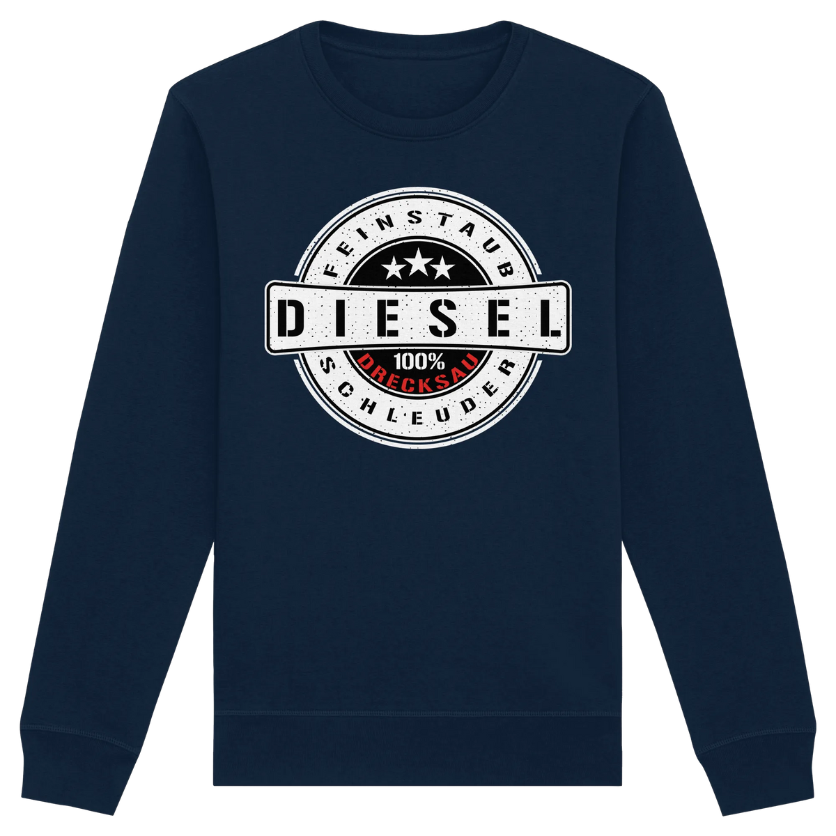 Feinstaub Schleuder Diesel 100% Drecksau Sweatshirt-Sweatshirts-BassBuddys-French Navy-XS-BassBuddys | Shop