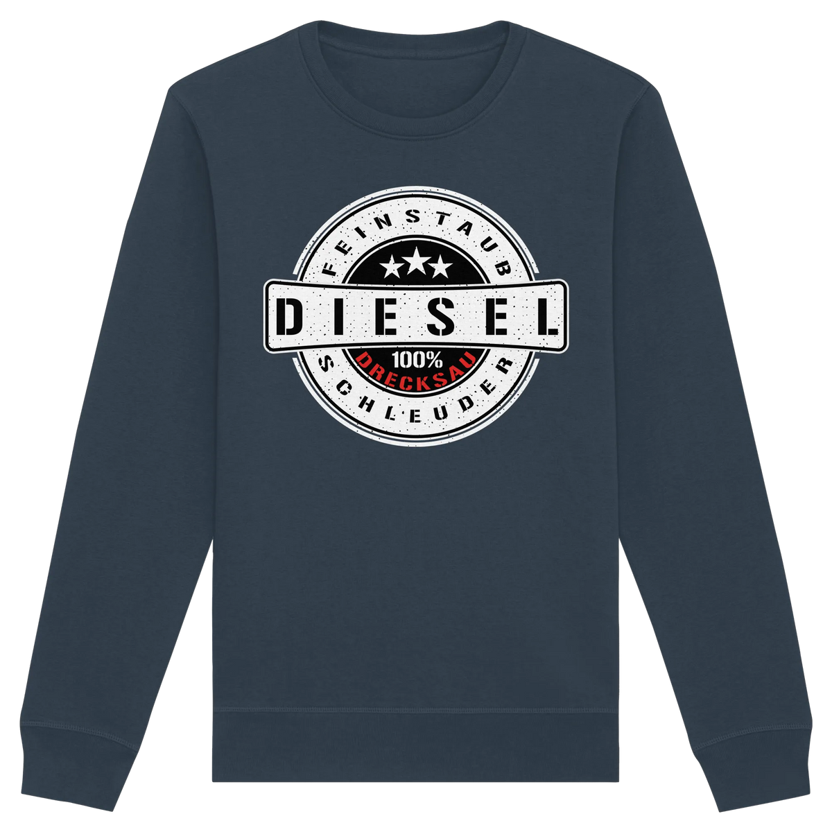 Feinstaub Schleuder Diesel 100% Drecksau Sweatshirt-Sweatshirts-BassBuddys-India Ink Grey-XS-BassBuddys | Shop