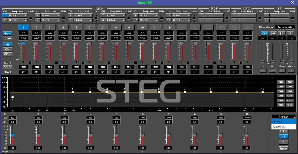 STEG MDSP-12 – 12 Kanal DSP Verstärker – Ansicht 2